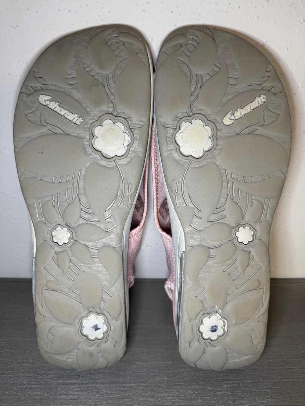 Therafit Women's Pink Fabric Slingback Comfort Sandals Size 11.5-12 EU 42 - Picture 8 of 9